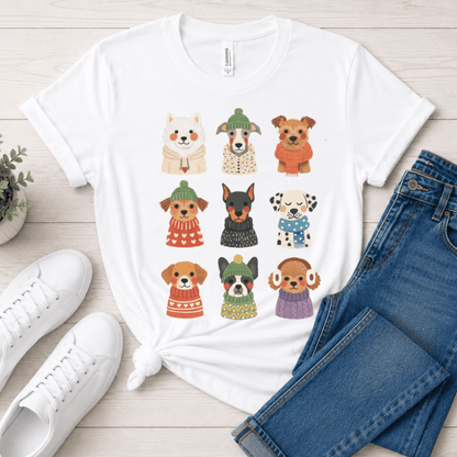 Cute Dog Cotton Graphic Tee