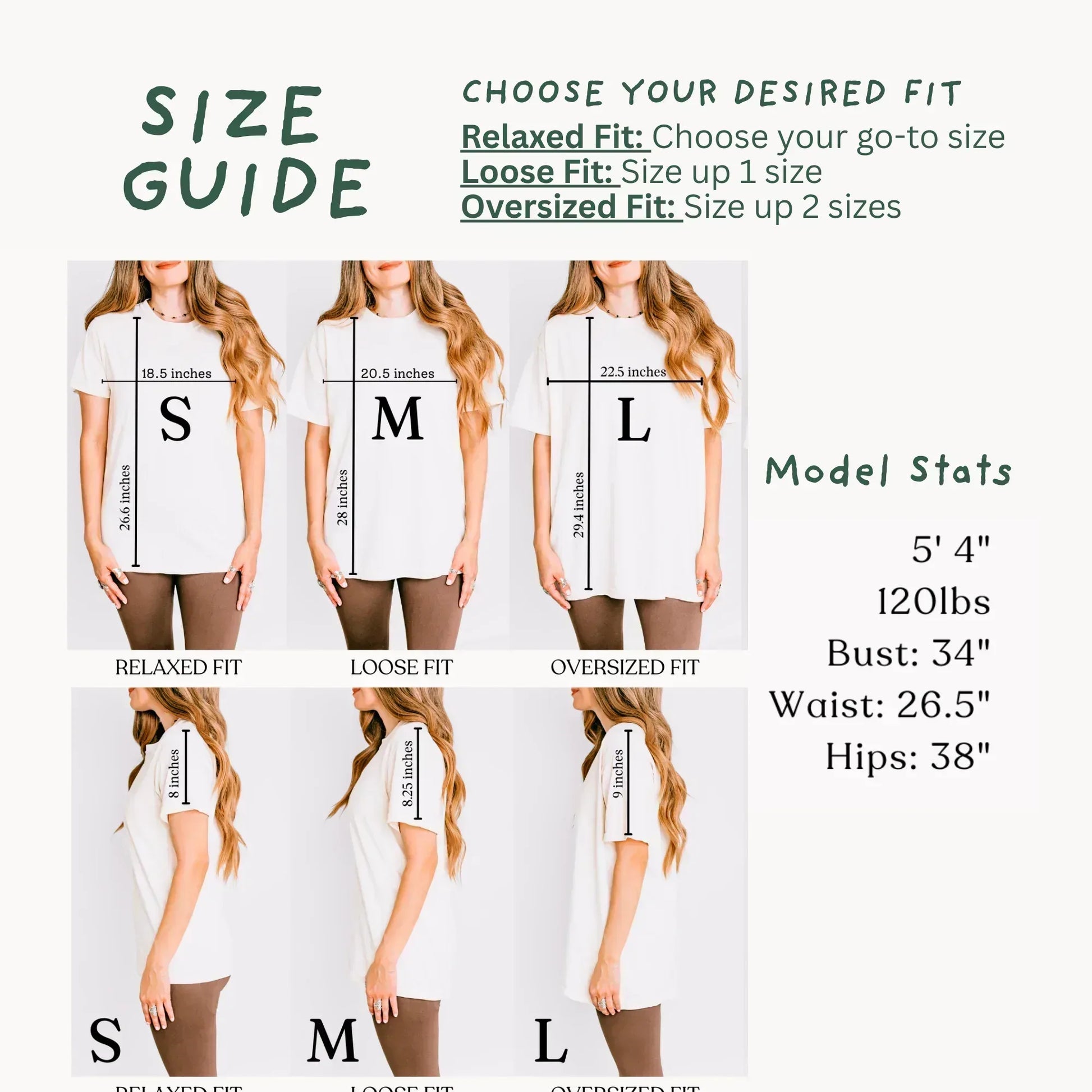 Comfort Colors 1717 fit guide — relaxed fit reference for The Folk Brush tees