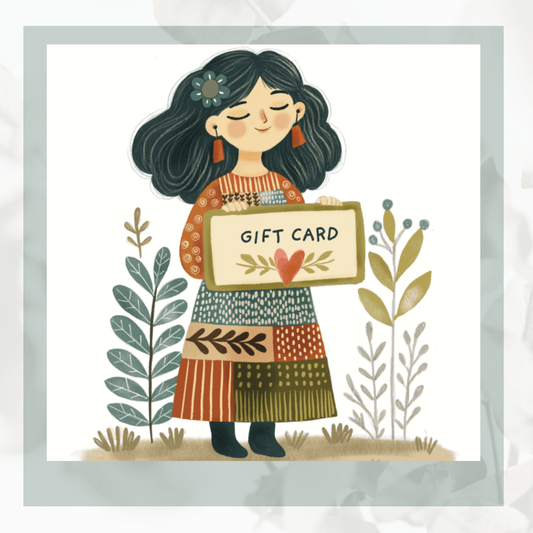 a gift card by the Folk Brush