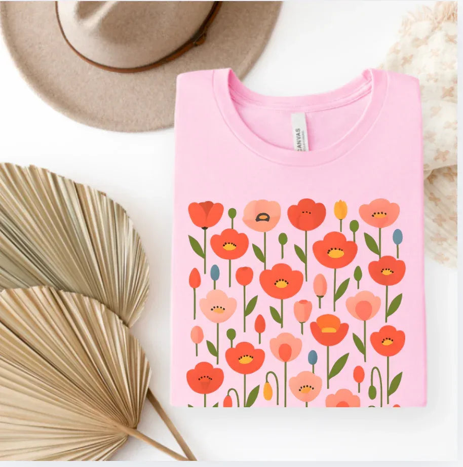 boho floral graphic shirt by The Folk Brush